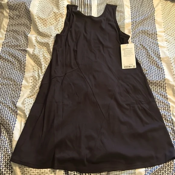 lululemon ribbed modal cotton dress Ribbed cotton modal cut-out dress in Oasis blue, size 2 : r/lululemon